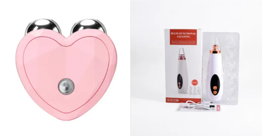 Blackhead Pore Vacuum Cleaner Nose Cleanser Blackheads Remover Blackhead Acne Removal Button Face Suction Beauty Skin Care Tool USB Rechargeable 53kPa Suction White
