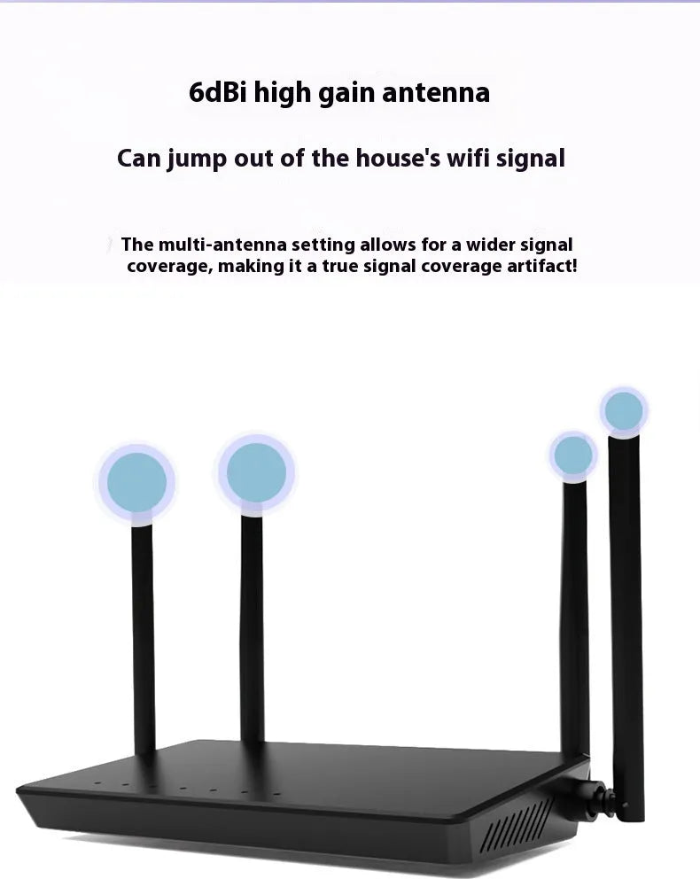 Portable smart router with bare metal construction showing network ports