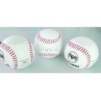 Baseball-styled Bluetooth wireless speaker in green colour with USB charging port