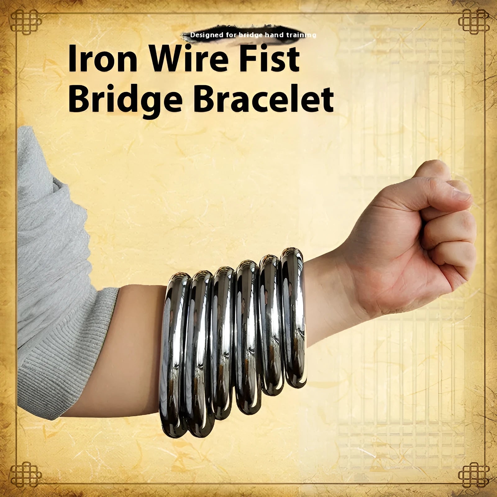 Iron Arm Skill Wing Chun carbon steel power ring for martial arts strength training