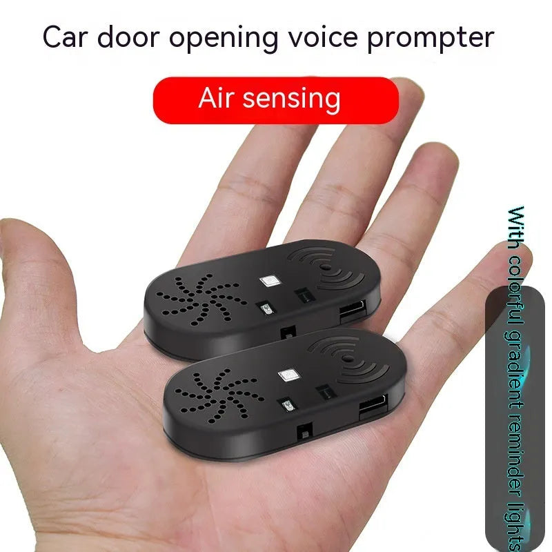 Black car door reminder alarm with infrared sensor for vehicle safety