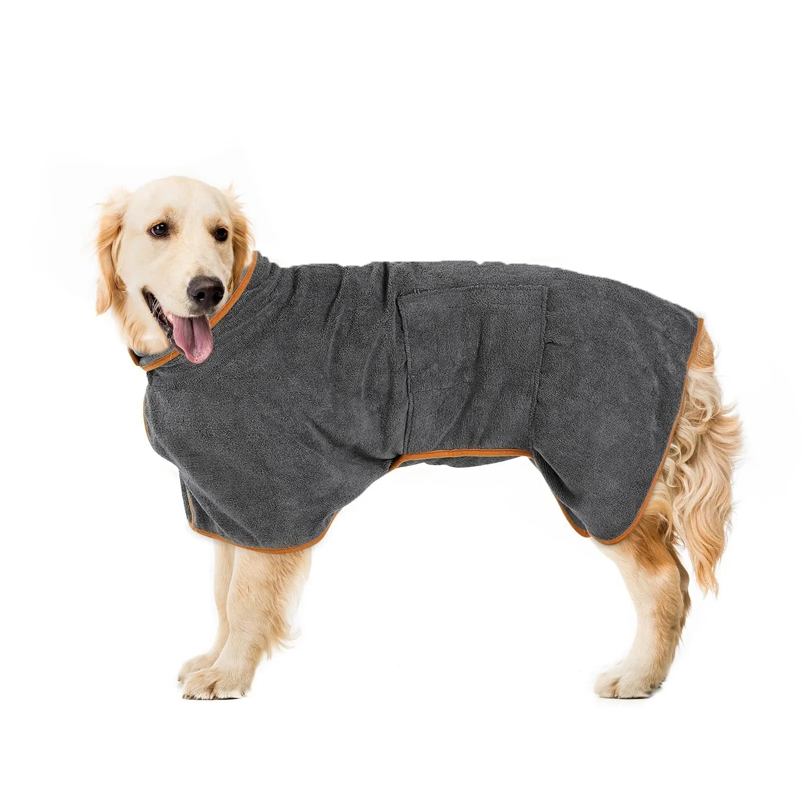 Nylon pet bath robe towel for dogs and cats in multiple sizes and colours
