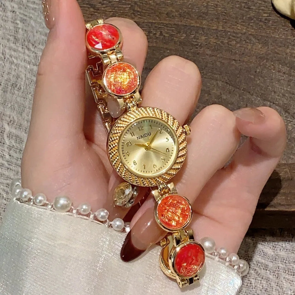 Women's quartz watch with 25mm round dial in multiple colour options
