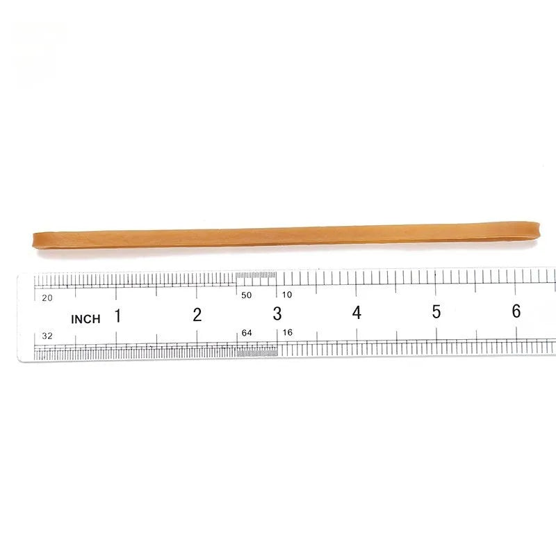 Natural rubber circular rings in neutral colour, round elastic bands for bundling and securing