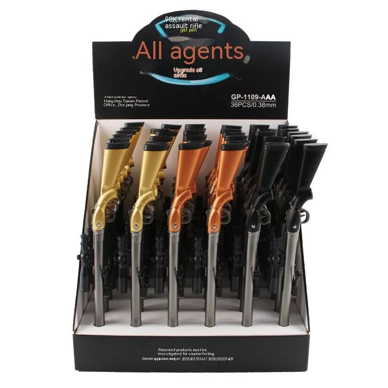 98K sniper rifle replica gel pen with 0.5mm tip and black ink