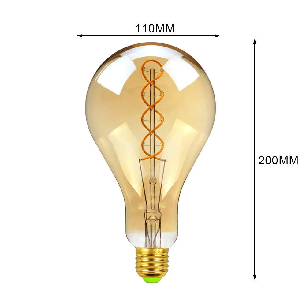 Golden double helix LED soft light strip unit measuring 110 by 200 millimetres.