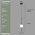 Nordic bedside chandelier with acrylic shade, gold finish, single head, adjustable light colours for bedroom