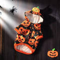 Wansheng orange polyester pumpkin sweater for dogs and cats in European American style