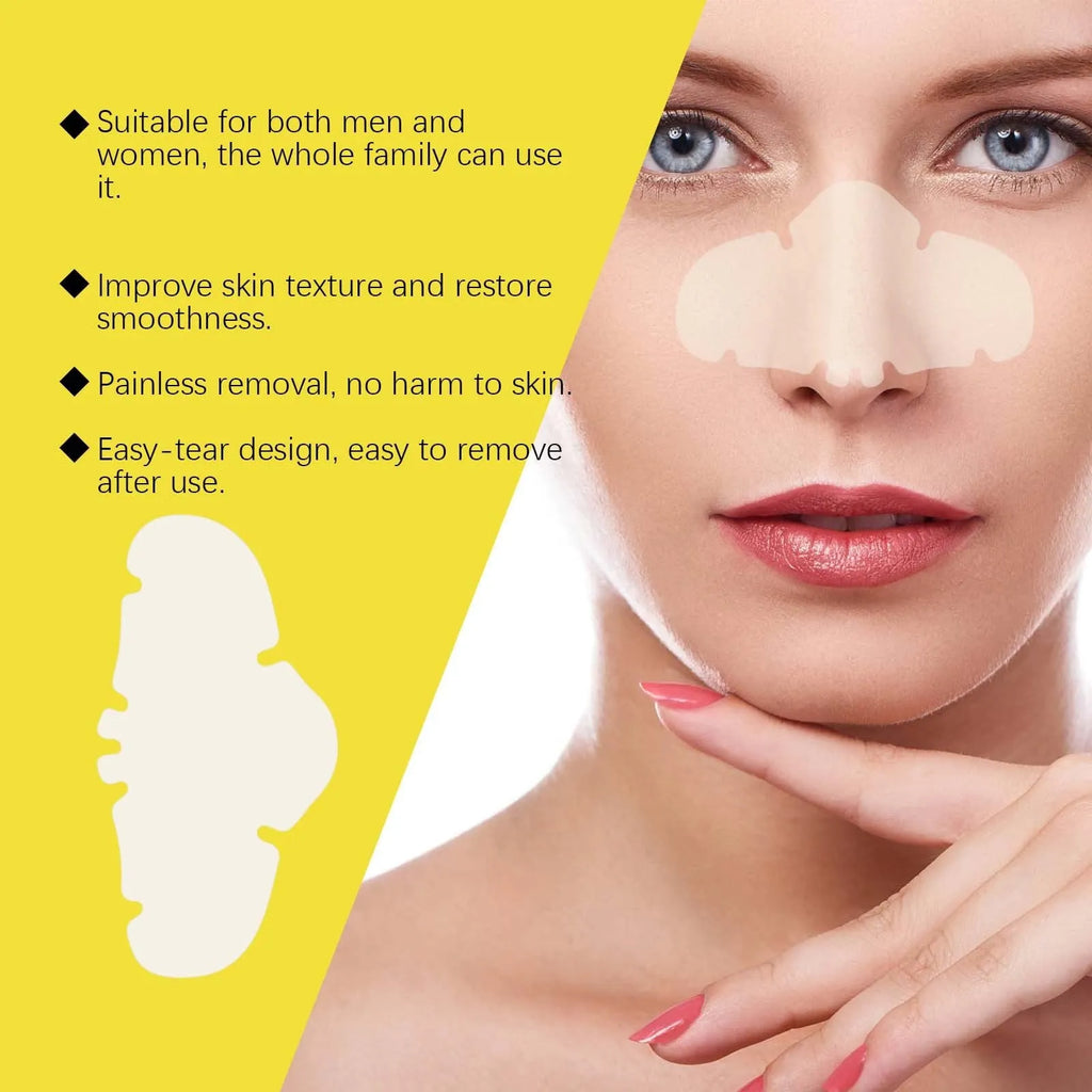 Hydrocolloid invisible concealer pore cleansing patches - 12 nose strips for blackhead removal