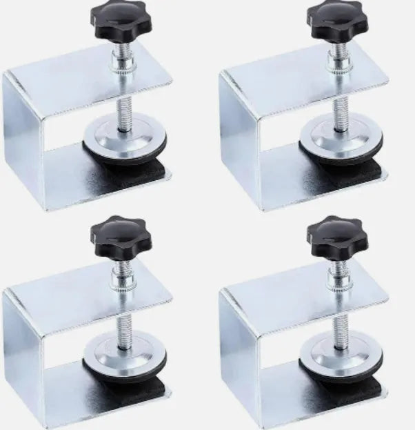 Drawer panel fixing clip showing dual-use, three-use, and U-clip formats in stainless steel or galvanised metal