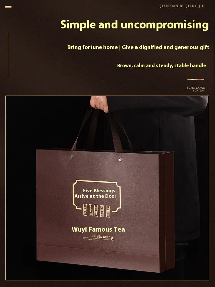 Fragrant Lapsang Souchong red tea gift box with five tea combinations commercial pack