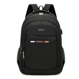 Men's large capacity Oxford cloth backpack, 33 x 47 x 17cm, red green blue, business travel rucksack