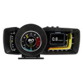 A600 OBDII vehicle monitor computer with TFT screen, connecting cable, and installation tools.