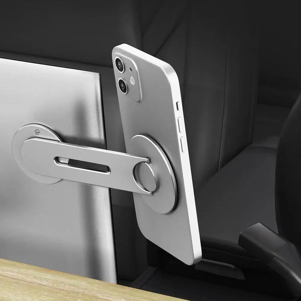 Tesla magnetic phone holder with aluminium alloy construction and 180-degree flip design