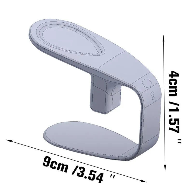 Red ABS coated car seat buckle unlocker measuring 4 x 9 cm on a keyring