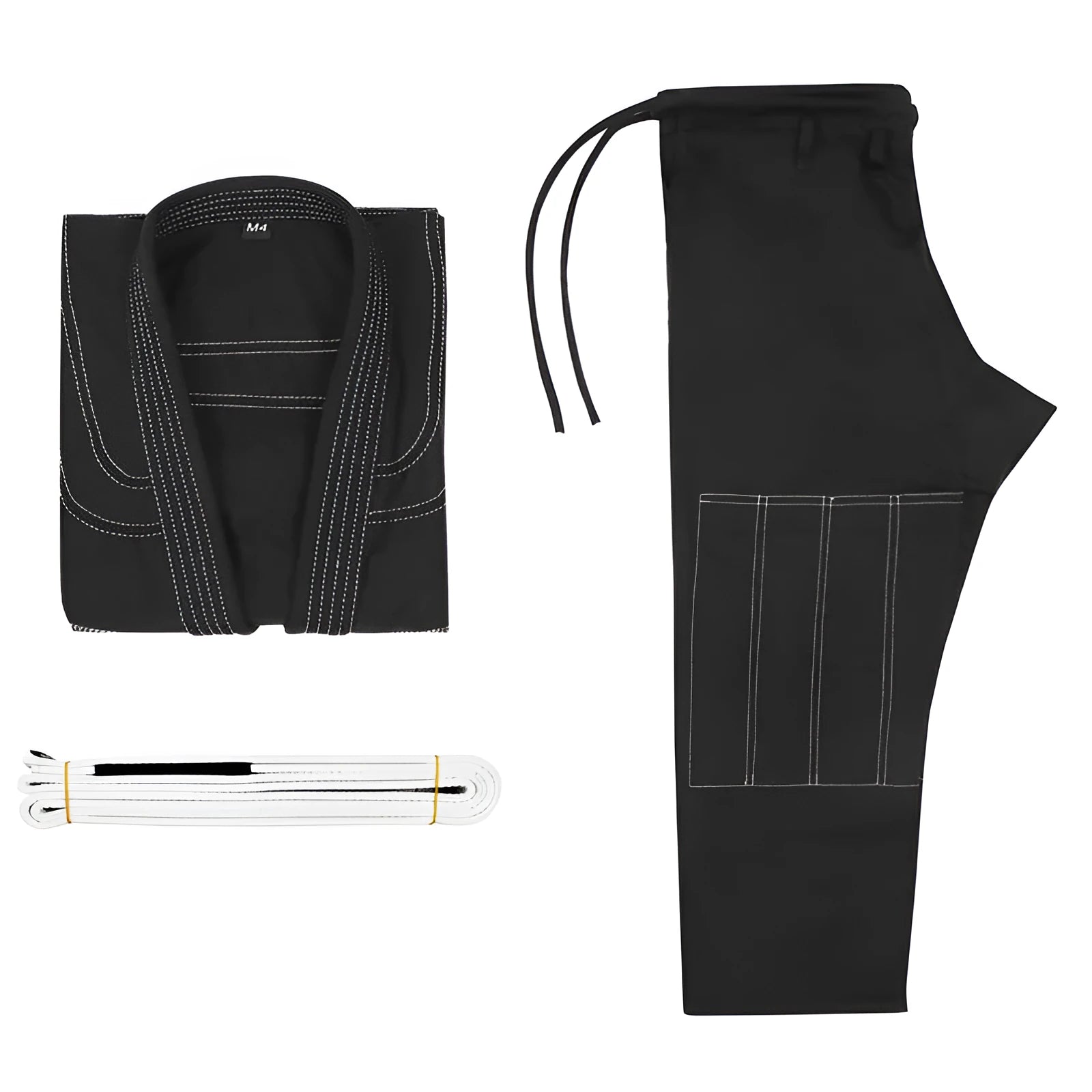 Thin cotton blend Brazilian Jiu-Jitsu gi set showing jacket and trousers in one of five colour options.