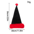 European style plush Christmas Halloween hat in polyester, 56cm by 30cm, in white and black colour