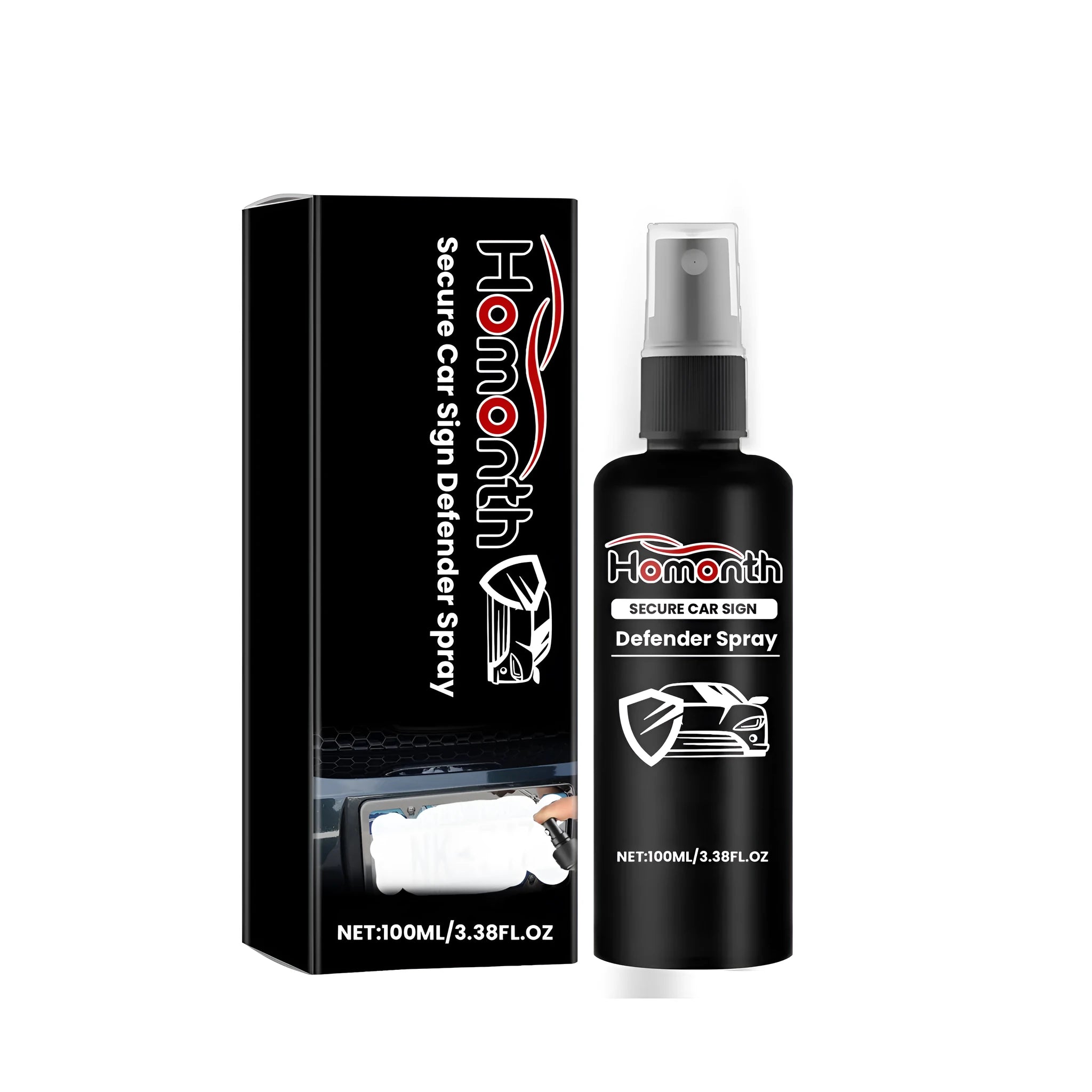 50ml aerosol can of car sign defender spray for removing security stickers from vehicle glass