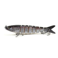 Eight Fish brand hard bait fishing lure, 133 mm long, shown in one of its eleven available colour options.