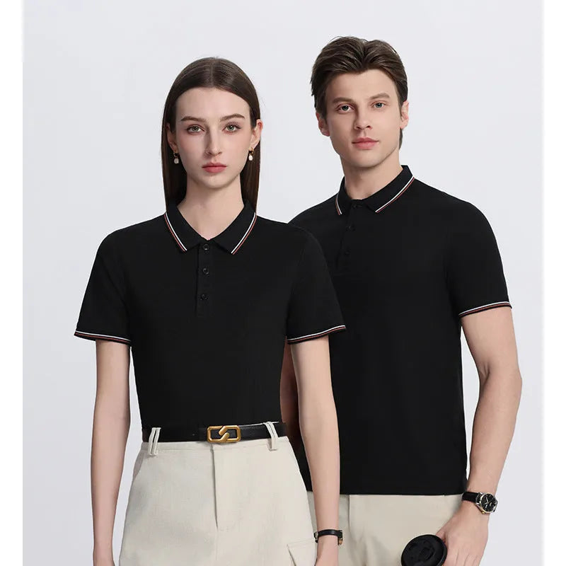 Men's Solona ice-feeling work polo shirt in bright red with short sleeves and straight fit
