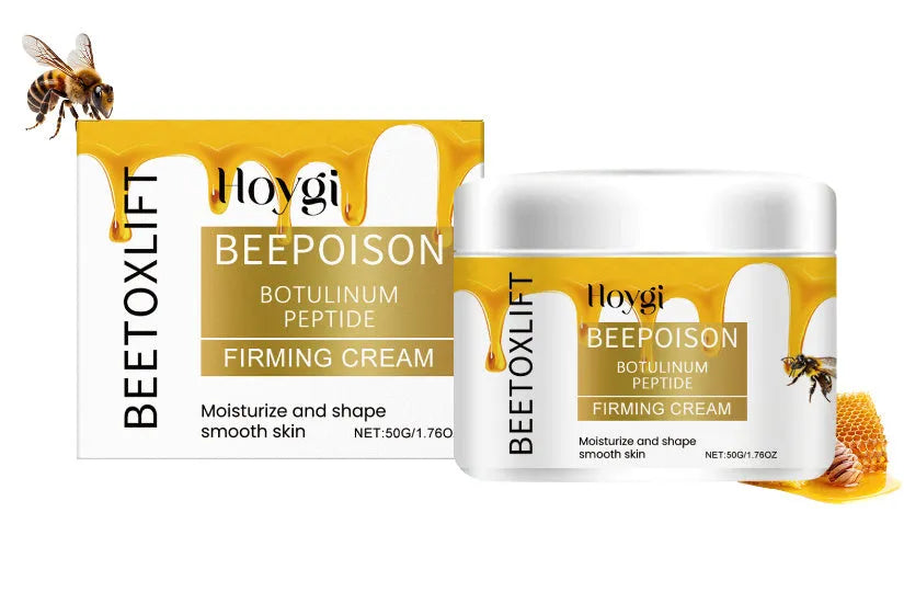 50g jar of bee venom anti-wrinkle tightening cream with collagen and hyaluronic acid