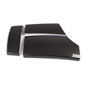 Three ABS carbon fibre pattern armrest box protective covers for car centre console storage