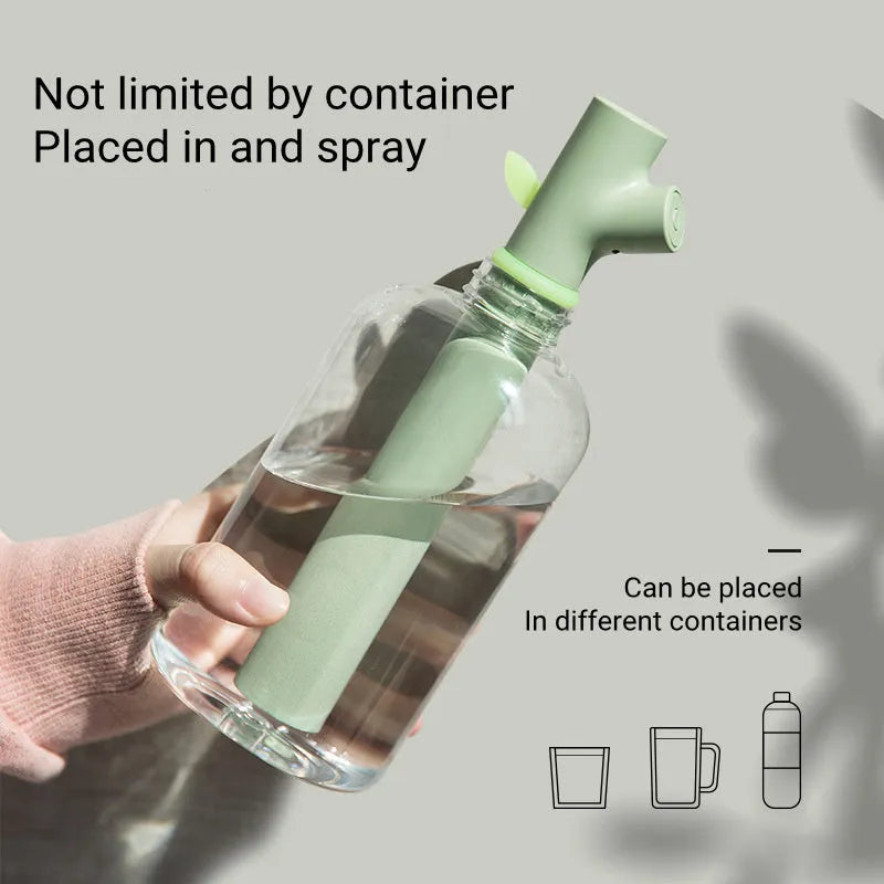 Transparent plastic USB portable mini humidifier with water purification filter