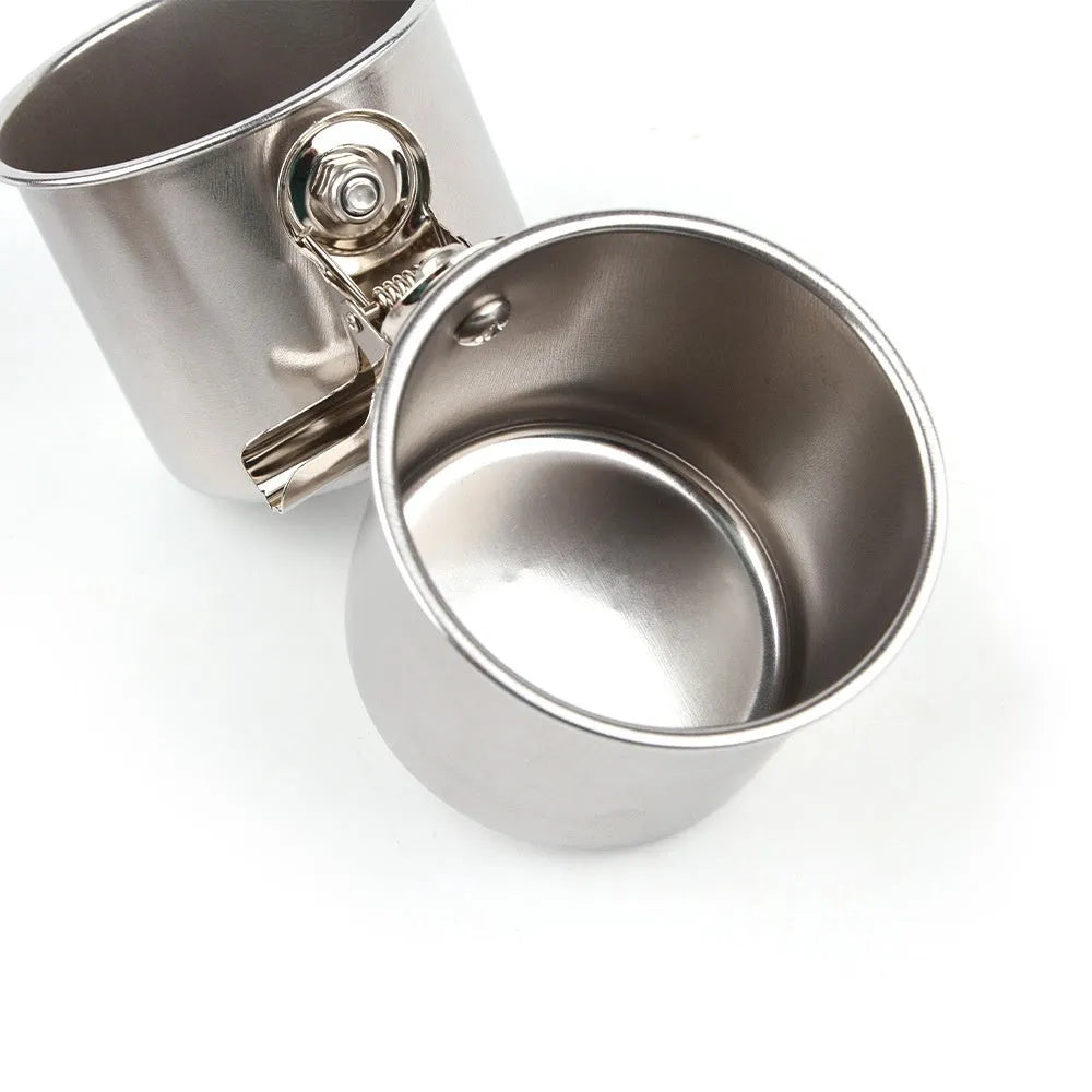 Stainless steel outdoor bird feeder in natural metallic colour for aviaries and gardens.