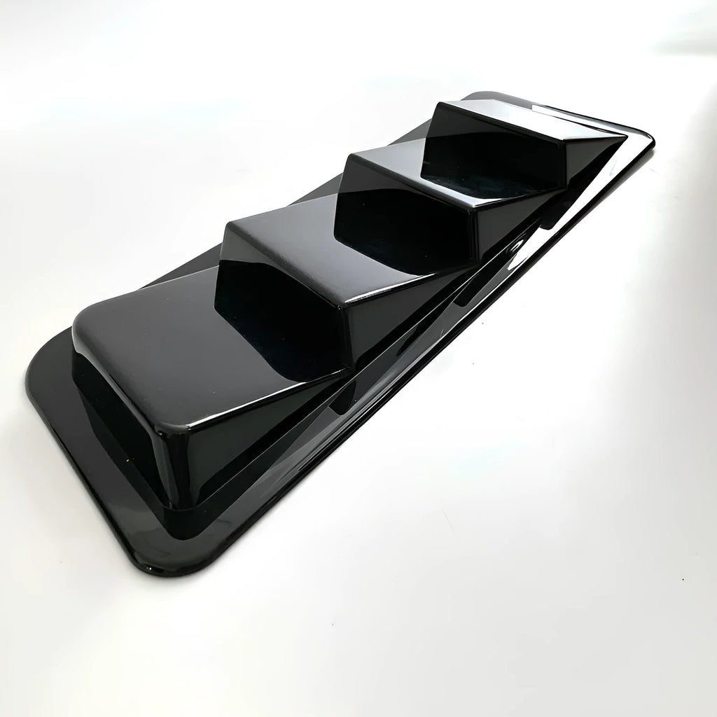 Universal car combined modification tuyere in bright black PP plastic for side exterior decoration