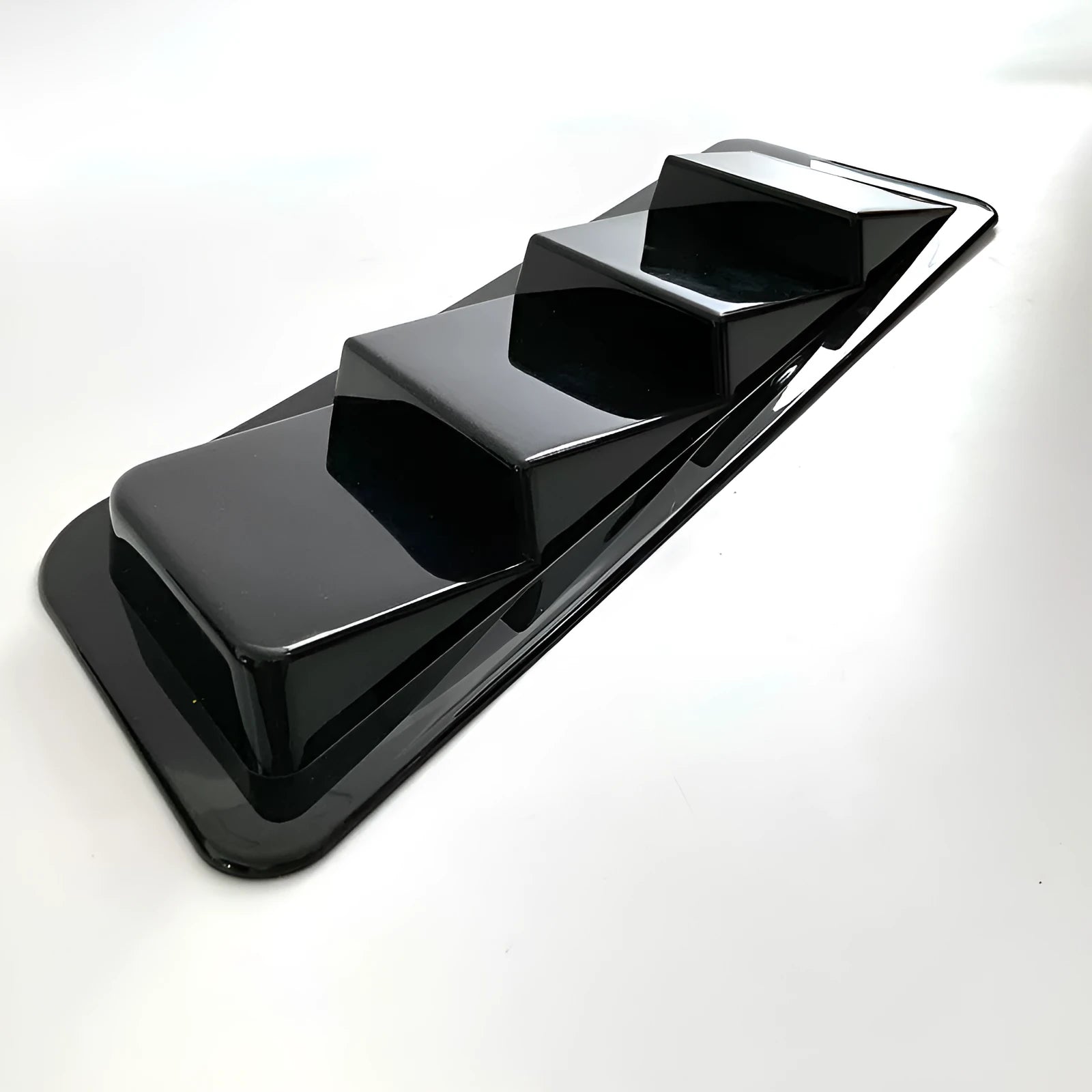 Universal car combined modification tuyere in bright black PP plastic for side exterior decoration