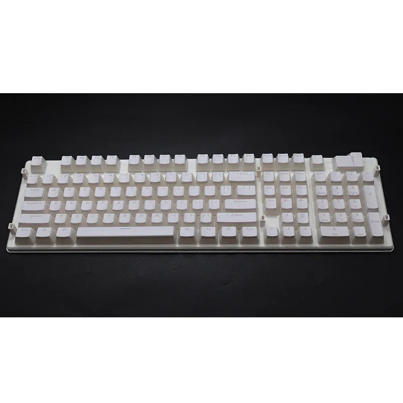 108 key pudding keycap set with translucent sides in sixteen colour options for mechanical keyboards