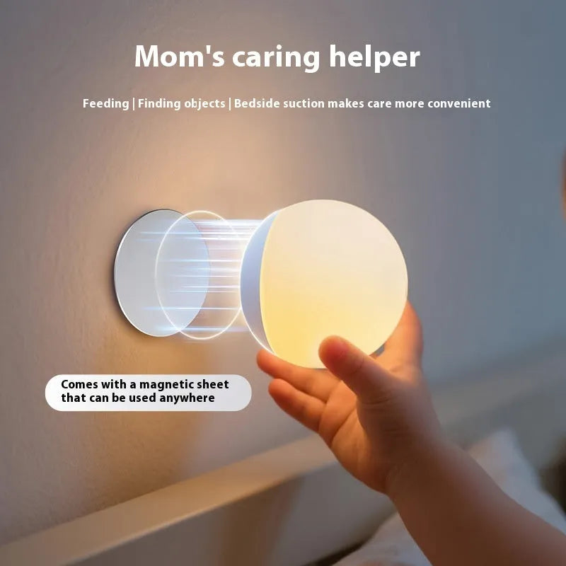 Shell Pearl silicone pat induction night light, 140 x 145 x 160 mm, modern simplicity disk lamp