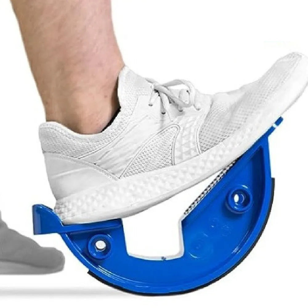 Treasure blue ABS lower leg stretcher with diagonal pedal and tension plate mechanism