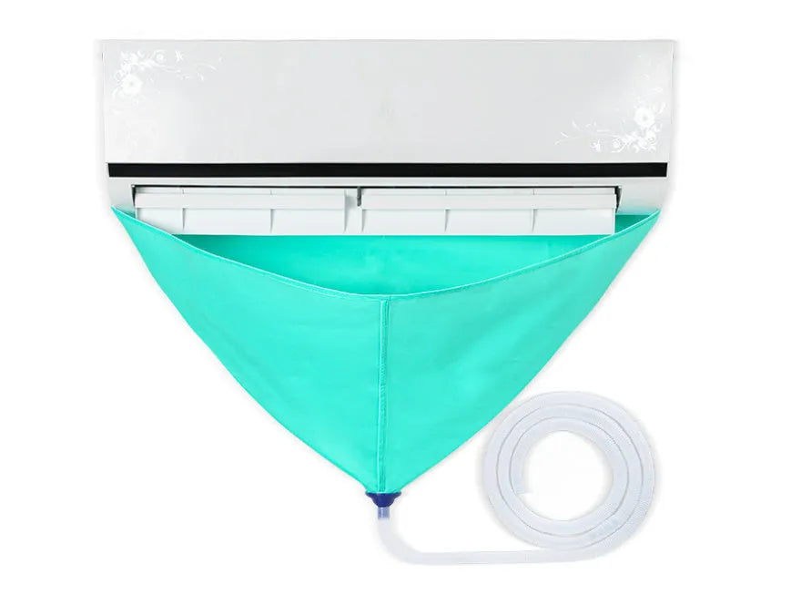 Air conditioner waterproof cover and cleaning tools set for indoor unit maintenance