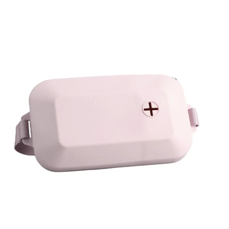 Animal silicone dog food waist bag in solid colour, medium-hard material, portable pet treat storage pouch