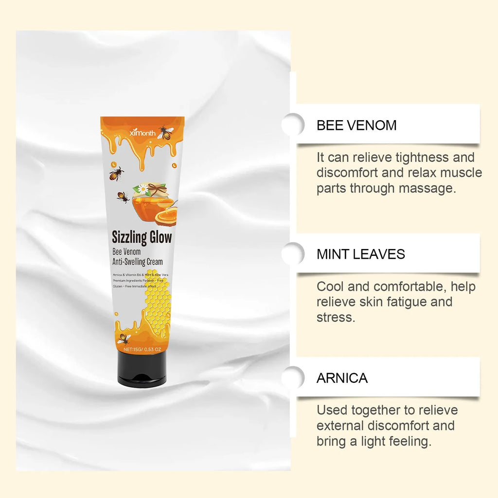 15g pot of skin rejuvenation daily care cream with mint leaf, bee venom and botanical actives
