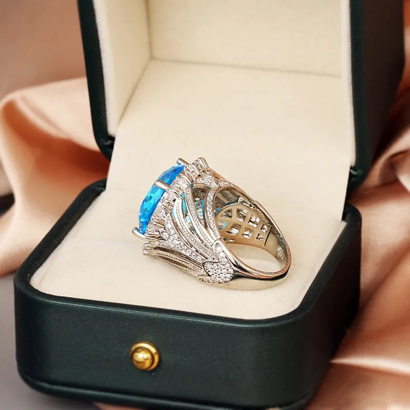 Italian Court retro hollow openwork brass ring for women in silver-tone KYRA0406 colour.