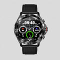 MAX7 smart watch with black silicone strap showing 1.32 inch screen and Bluetooth call interface
