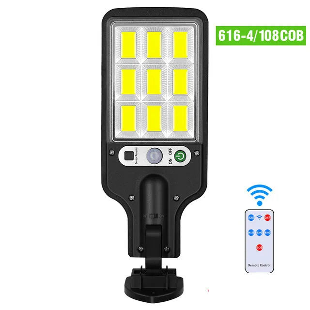 Outdoor solar LED wall lamp 227x84x40mm with 5.5V 2.5W panel and 28 LEDs