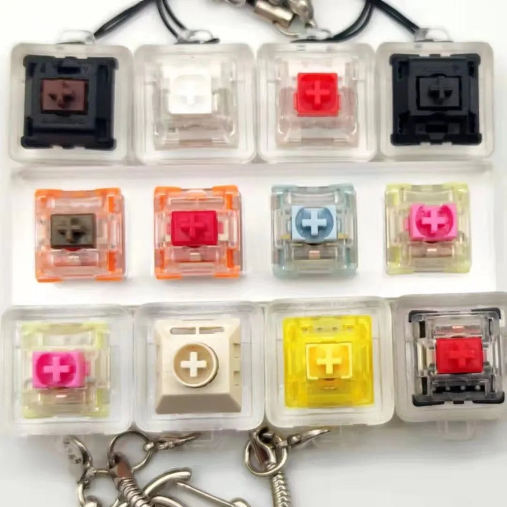 Yellow solid resin artisan key cap sculpted like a piece of cheese for mechanical keyboards.