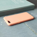 Matte frosted soft phone case for Apple iPhone, shown in multiple colour options.