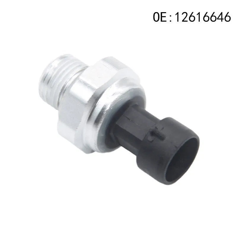 Silver metal fuel pressure sensor for GM vehicles compatible with part numbers 12616646, 12677836, D1846A