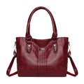 Soft PU casual shoulder bag for women in black, simple fashion design