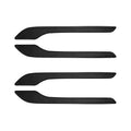 Set of four ABS door handle protection patches for Tesla Model 3 and Model Y, 21.1cm x 3cm, in carbon fiber or solid colours