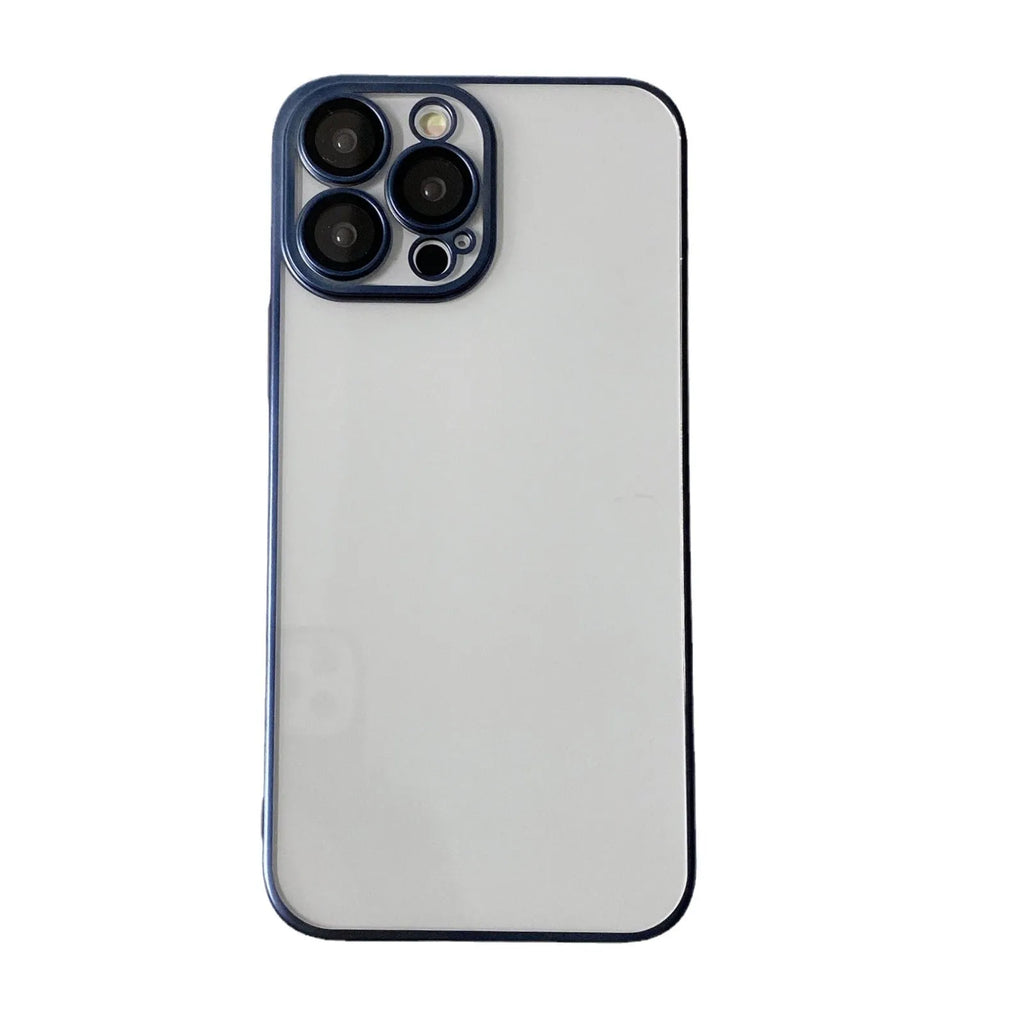 PC electroplated frosted edge phone case for iPhone in original machine grey with all-inclusive protection