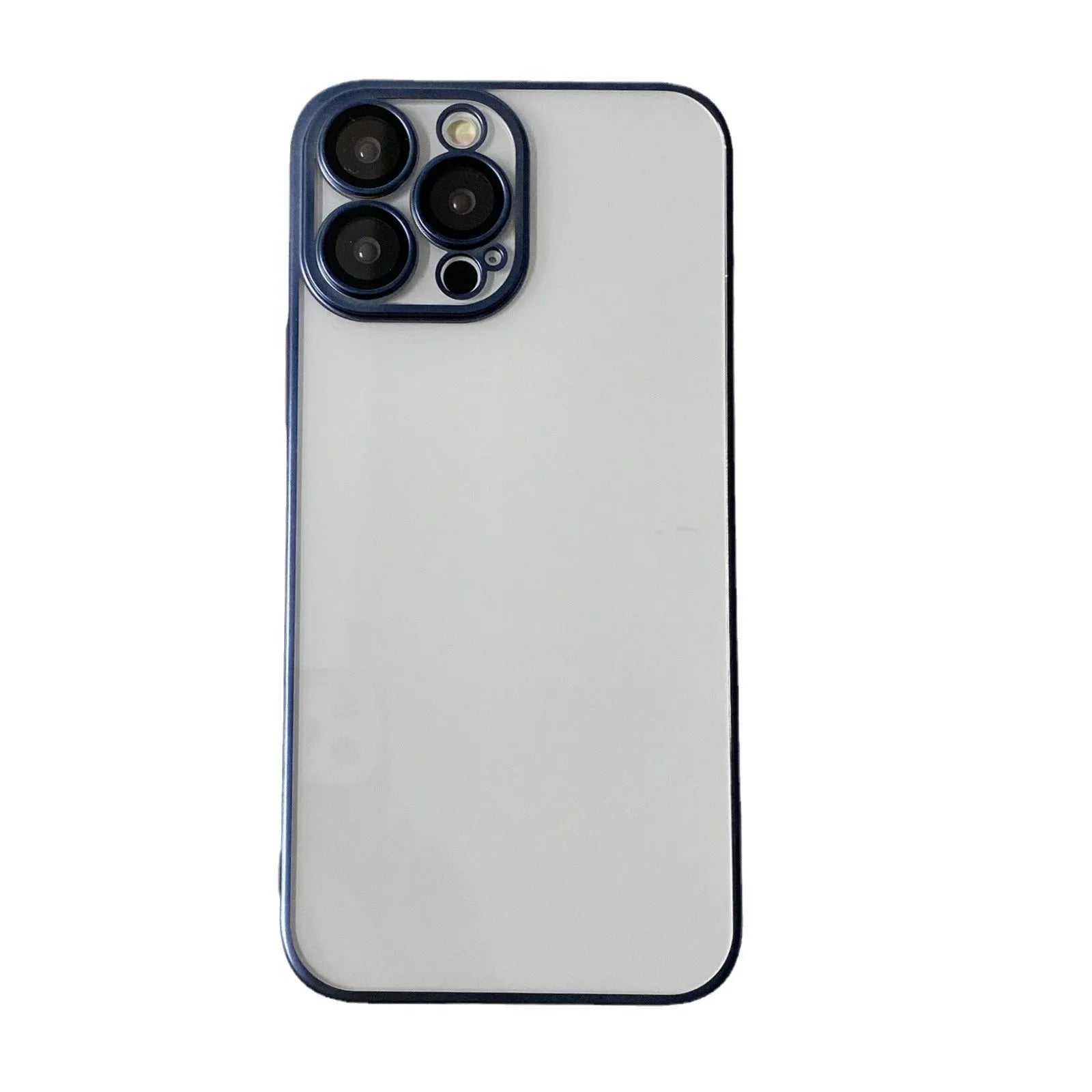 PC electroplated frosted edge phone case for iPhone in original machine grey with all-inclusive protection