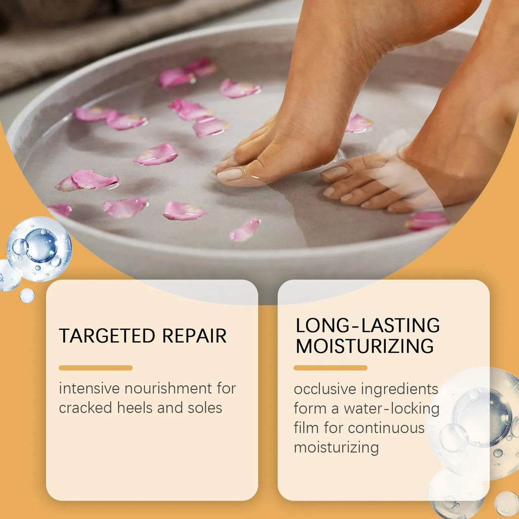 30g jar of foot and neck moisturising cream with mineral oil and horse oil formula
