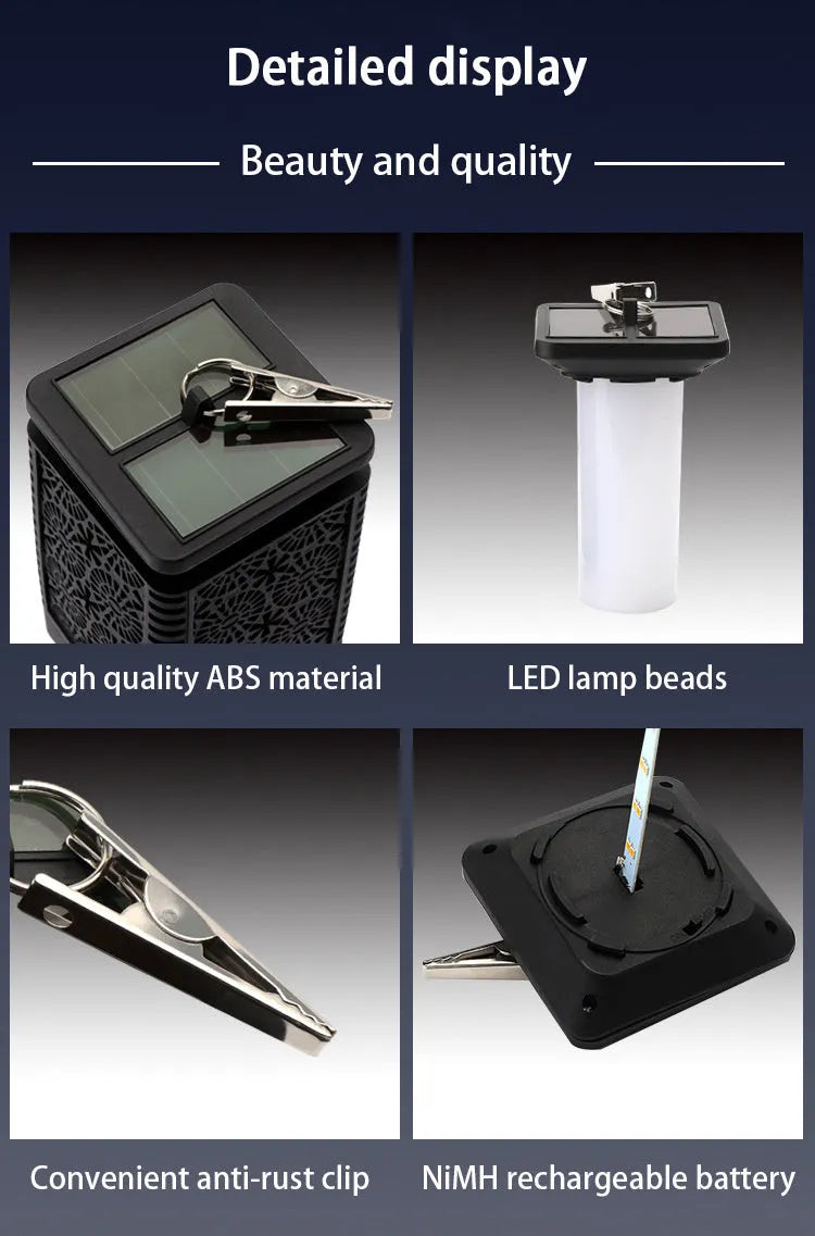 Solar-powered retro-style flame garden light with ground spike for outdoor patio use