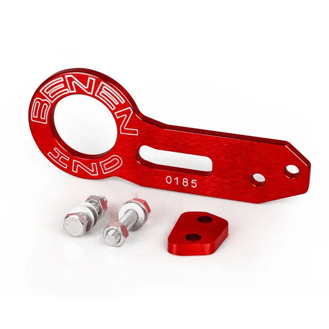 Car modification aluminium alloy BEN tail drawbar 30cm in multiple colours on vehicle rear