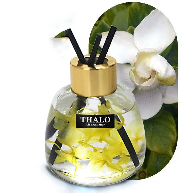 Glass bottle car perfume ornament for loose incense in various colours.